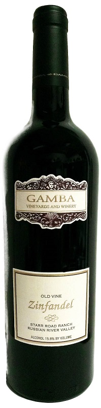2013 GAMBA "STARR ROAD RANCH" ZINFANDEL