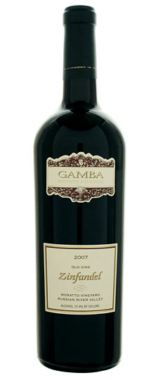 2007 GAMBA "MORATTO VINEYARD" ZINFANDEL