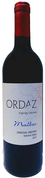 2012 ORDAZ "SANDOVAL VINEYARD" MALBEC, SONOMA
