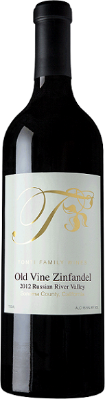 2012 TONTI FAMILY "OLD VINE" ZINFANDEL, RUSSIAN RIVER VALLEY