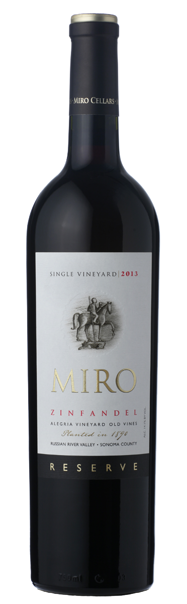 2013 MIRO "RESERVE" ZINFANDEL, ALEGRIA VINEYARD