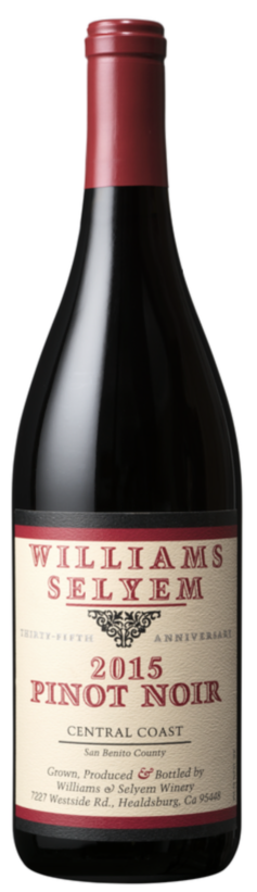 2015 WILLIAMS SELYEM "CENTRAL COAST" PINOT NOIR