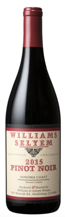 2015 WILLIAMS SELYEM "SONOMA COAST" PINOT NOIR
