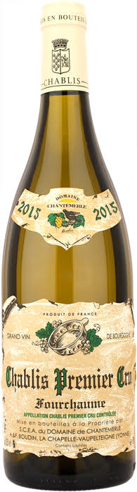 2015 DOMAINE DE CHANTEMERLE 1ER CRU FOURCHAUME CHABLIS