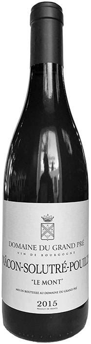 2015 DOMAINE du GRAND PRÉ MÂCON-SOLUTRÉ-POUILLY "LE-MONT"