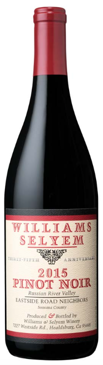 2015 WILLIAMS SELYEM "EASTSIDE ROAD NEIGHBORS" PINOT NOIR (1.5L)