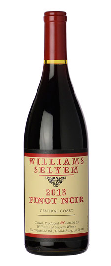 2013 WILLIAMS SELYEM "CENTRAL COAST" PINOT NOIR