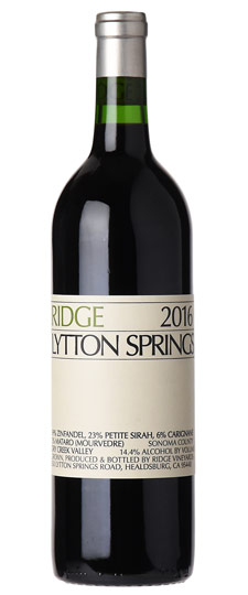2016 RIDGE “LYTTON SPRINGS” PROPRIETARY RED