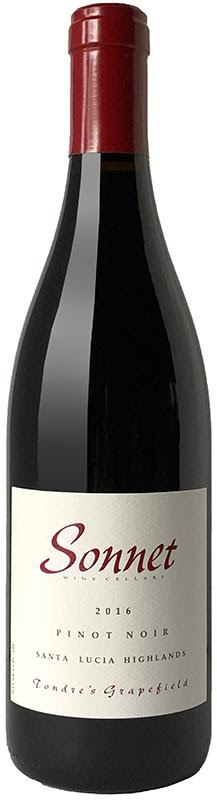 2016 SONNET "TONDRE'S GRAPEFIELD" PINOT NOIR, SANTA LUCIA HIGHLANDS
