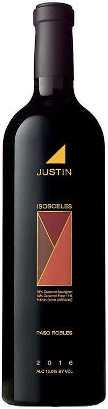 2016 JUSTIN ISOSCELES PROPRIETARY RED, PASO ROBLES