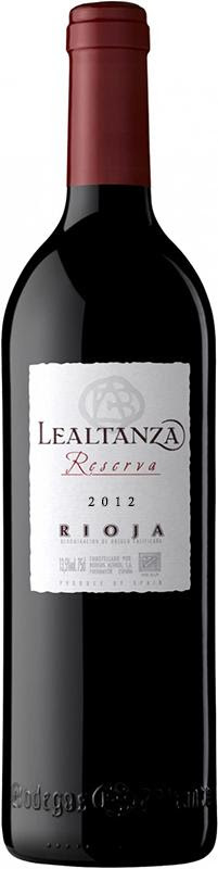 2012 BODEGAS ALTANZA LEALTANZA RESERVA RIOJA