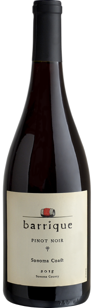 2018 BARRIQUE SONOMA COAST PINOT NOIR