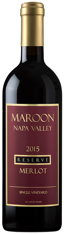 2015 MAROON SINGLE VINEYARD NAPA VALLEY RESERVE MERLOT