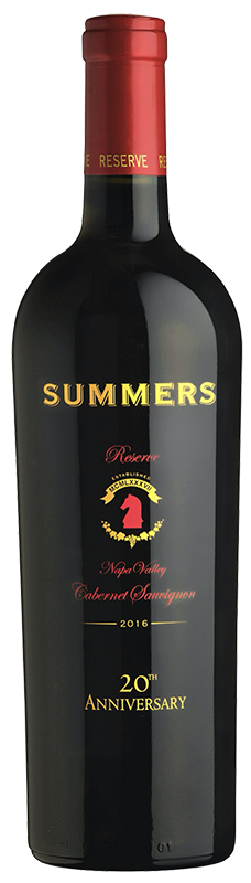2016 SUMMERS NAPA VALLEY RESERVE CABERNET SAUVIGNON 20TH ANNIVERSARY