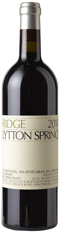 2018 RIDGE LYTTON SPRINGS PROPRIETARY RED