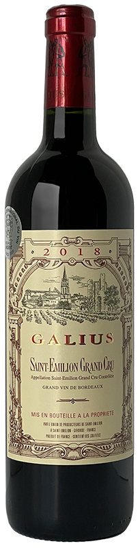 2018 GALIUS SAINT-EMILION GRAND CRU
