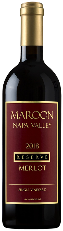 2018 MAROON SINGLE VINEYARD RESERVE NAPA VALLEY MERLOT