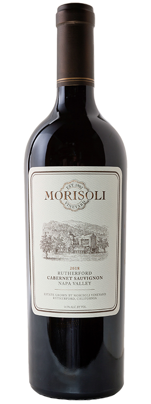 2018 MORISOLI VINEYARD RUTHERFORD ESTATE CABERNET SAUVIGNON