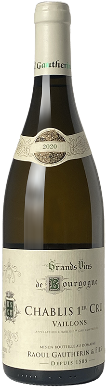 2020 RAOUL GAUTHERIN 1ER CRU VAILLONS CHABLIS