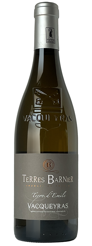 2022 TERRES BARNIER TERRE D'EMILE VACQUEYRAS BLANC