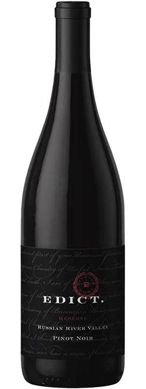 2018 EDICT. RESERVE RUSSIAN RIVER VALLEY PINOT NOIR