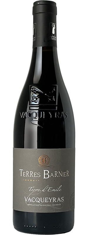2021 TERRES BARNIER TERRE D'EMILE VACQUEYRAS ROUGE
