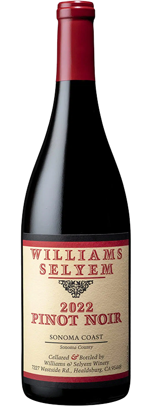 2022 WILLIAMS SELYEM SONOMA COAST PINOT NOIR