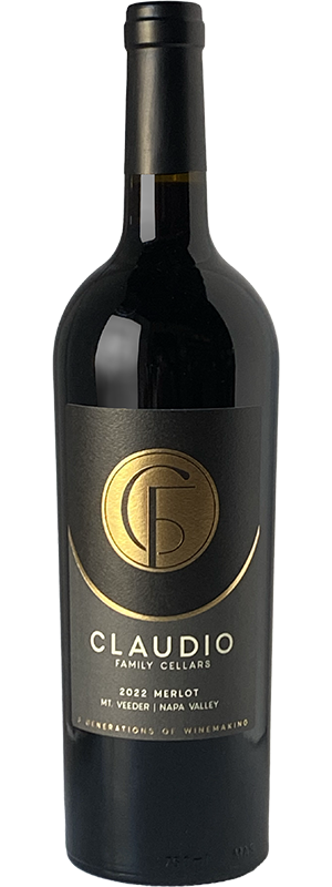 2022 CLAUDIO FAMILY CELLARS MT. VEEDER MERLOT