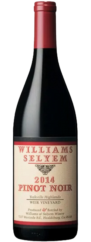 2014 WILLIAMS SELYEM WEIR VINEYARD YORKVILLE HIGHLANDS PINOT NOIR