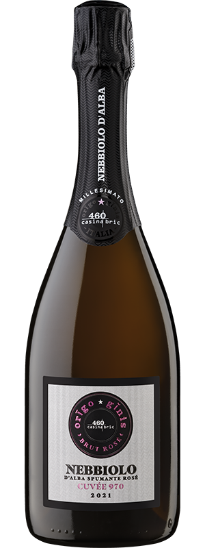 2021 CASINA BRIC NEBBIOLO CUVÉE 970 SPUMANTE D'ALBA ORIGO GINIS BRUT ROSÉ